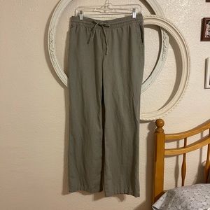 Old Navy wide leg linen pants, size Med